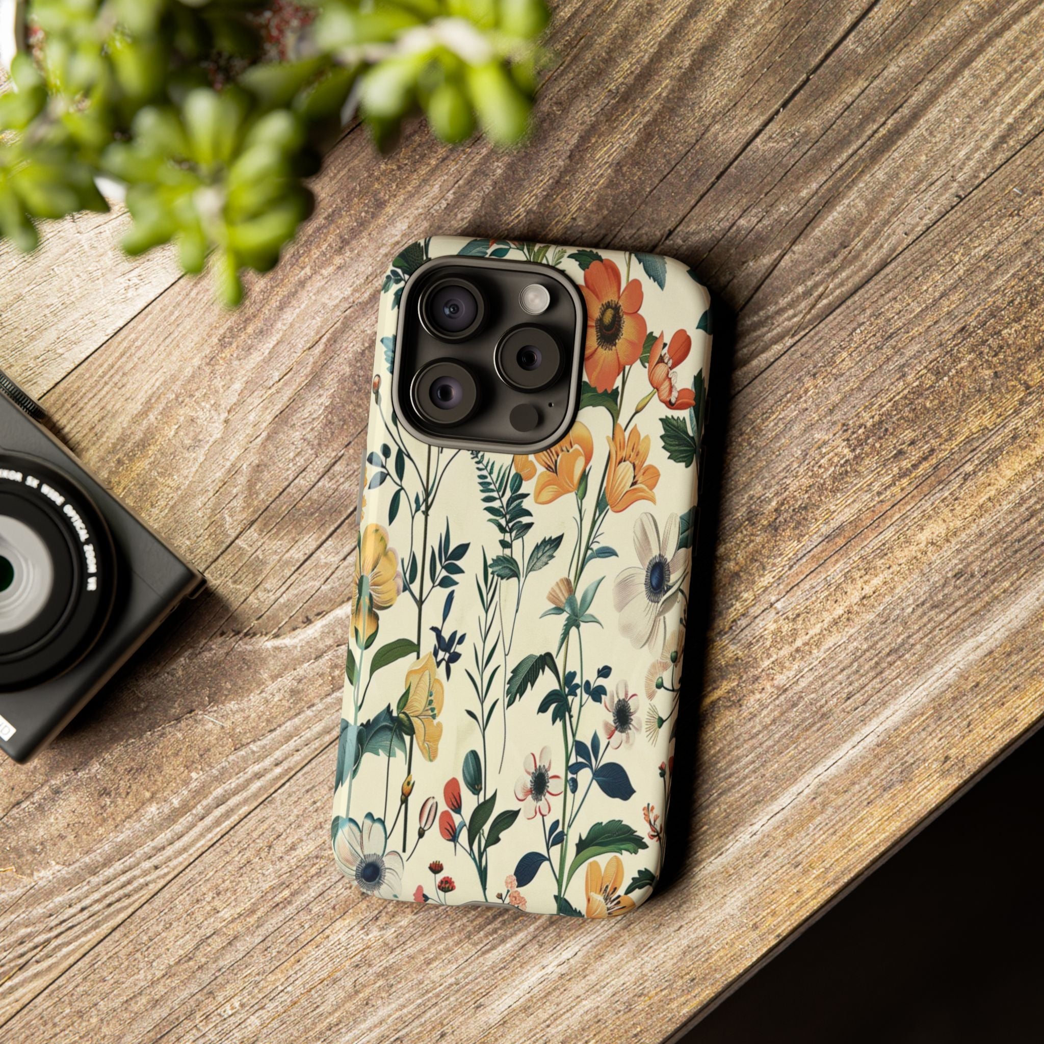 Vintage Botanical Wildflower Seamless Pattern