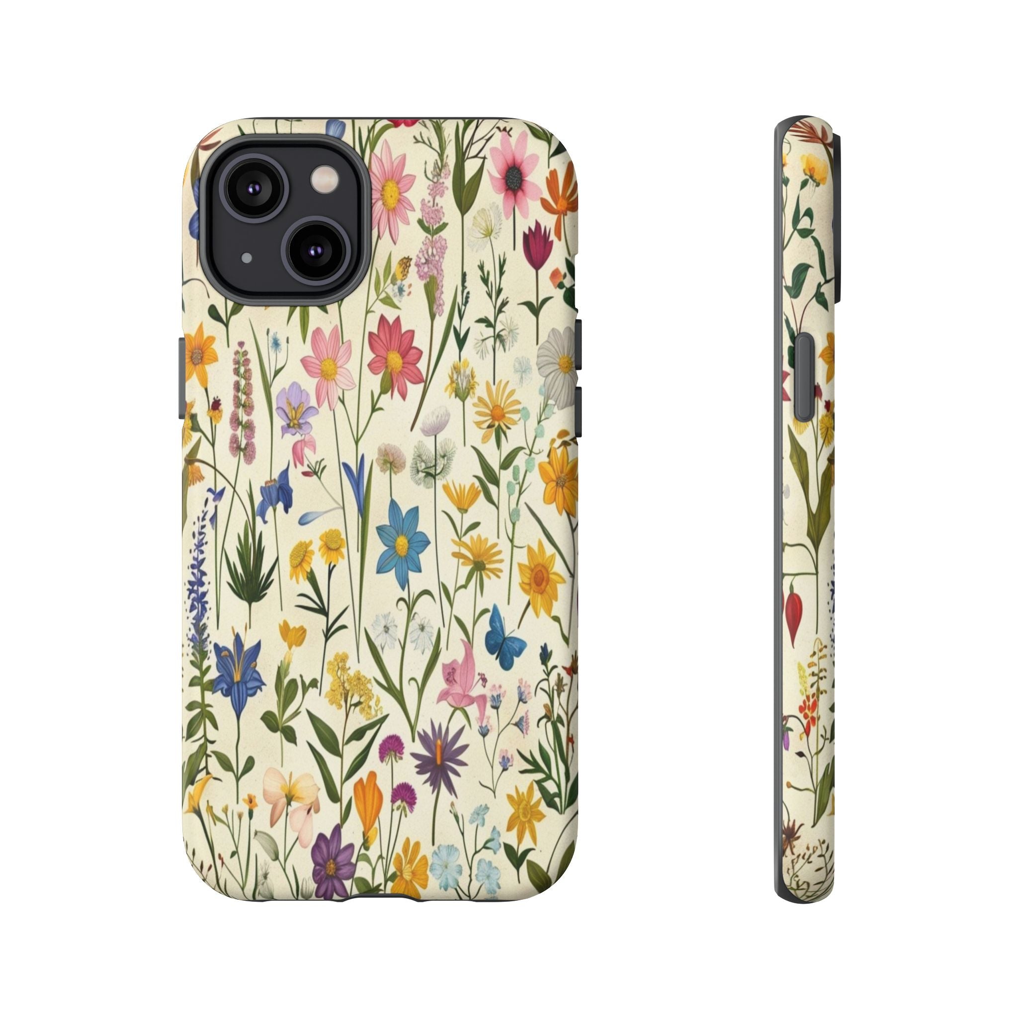 Vibrant Botanical Wildflower Pattern