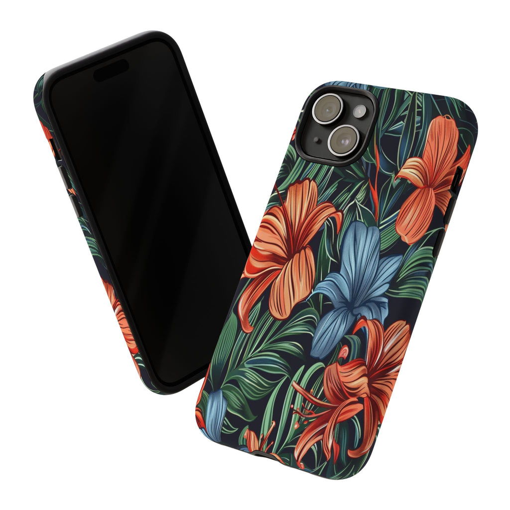 Tropical Red and Blue Case