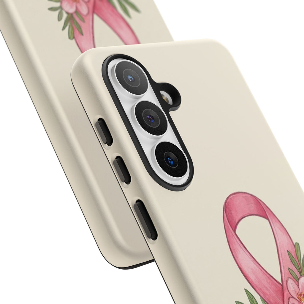 Floral Breast Cancer Awareness Case