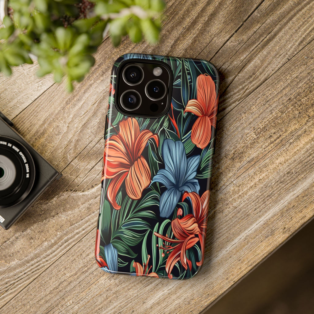 Tropical Red and Blue Case