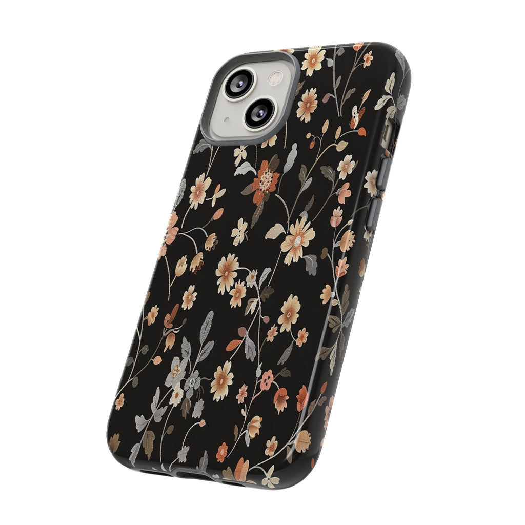 Floral Field on Black Case