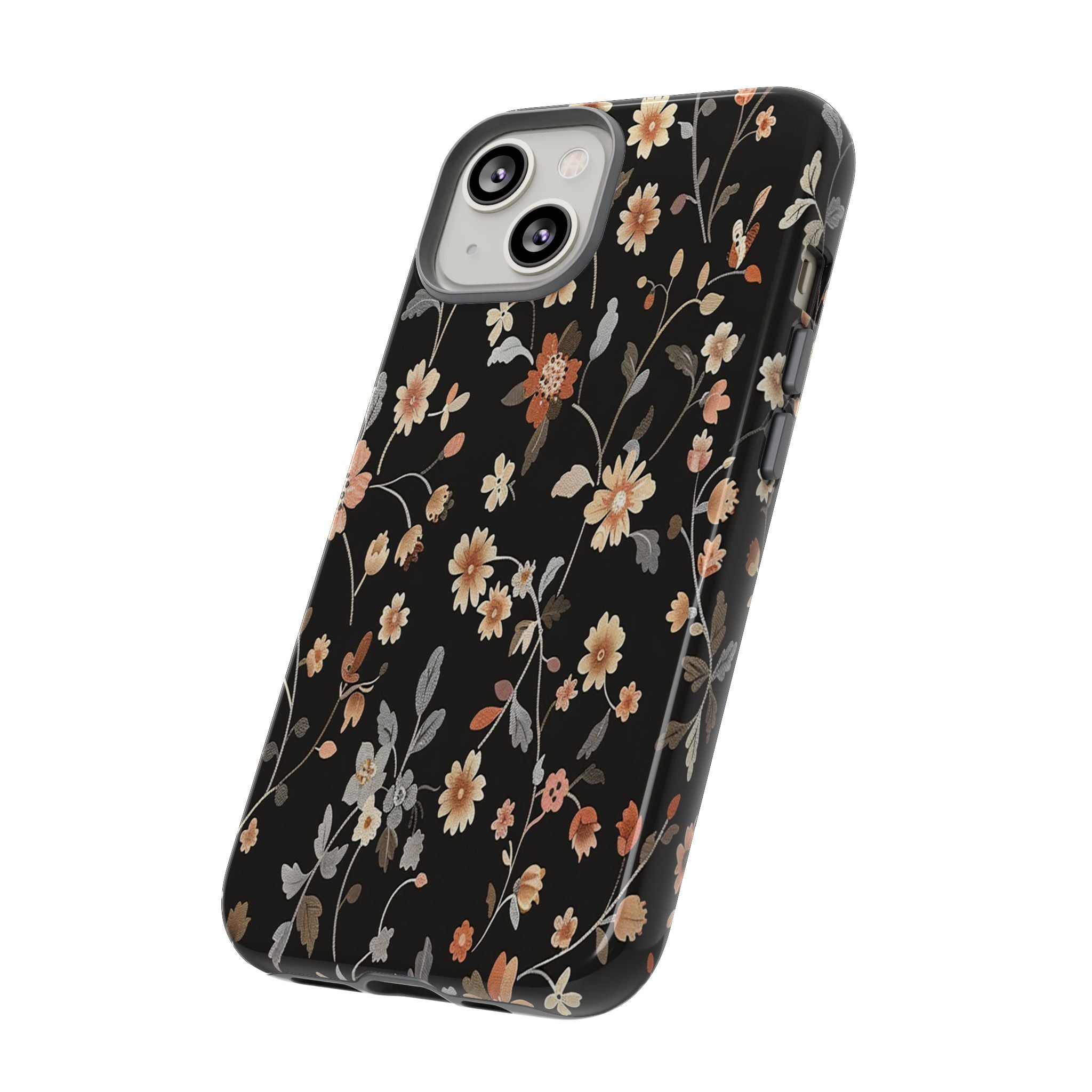 Floral Field on Black Case