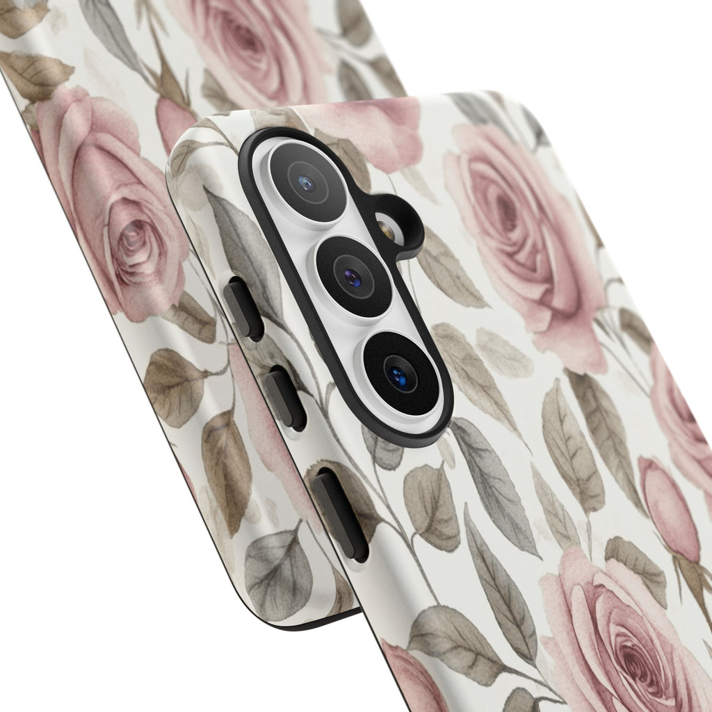 Elegant Watercolor Rose Case