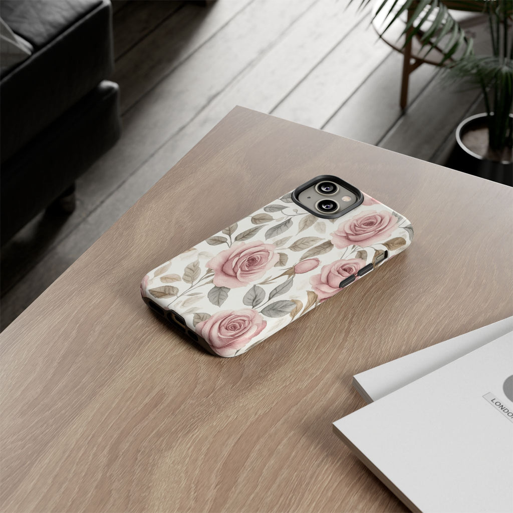 Elegant Watercolor Rose Case