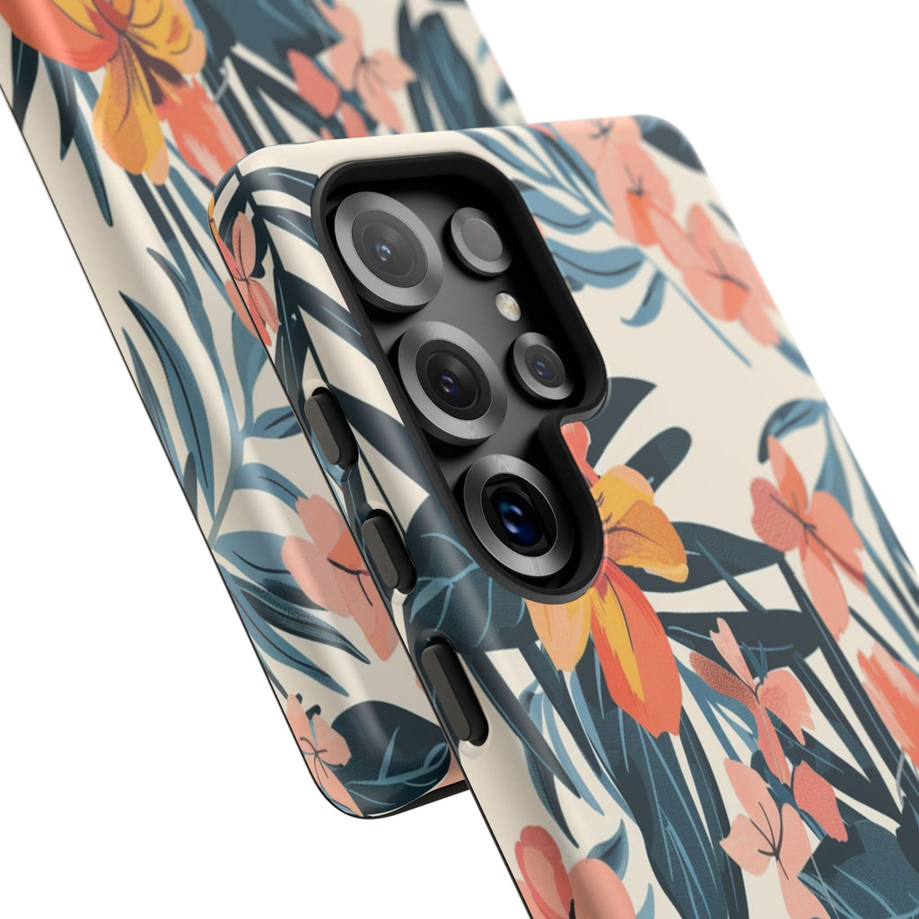 Tropical White and Blue Case