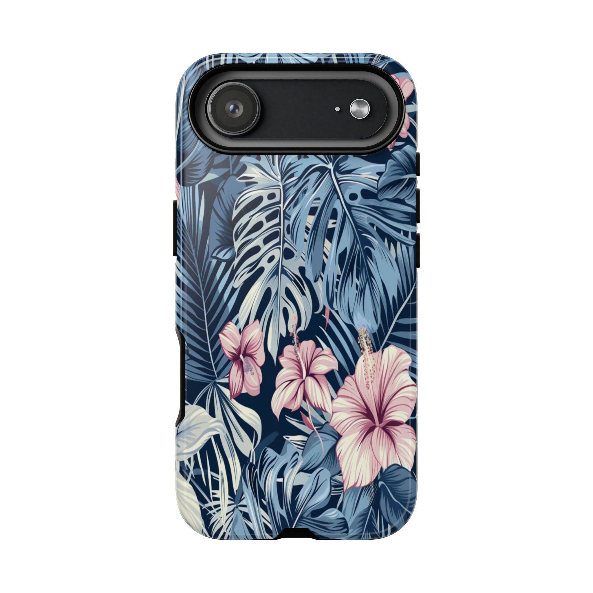 Tropical Hibiscus and Monstera Pattern