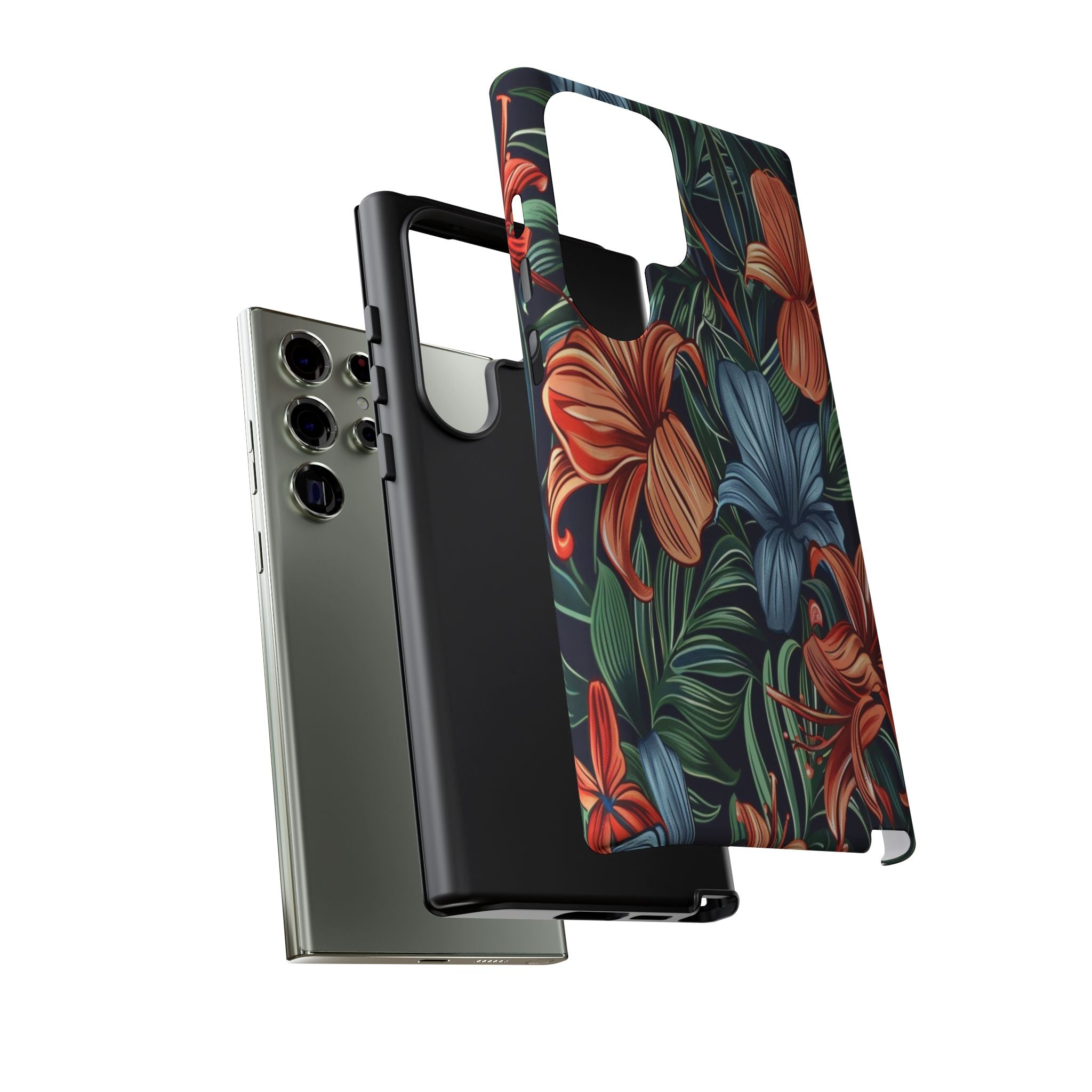 Tropical Red and Blue Case