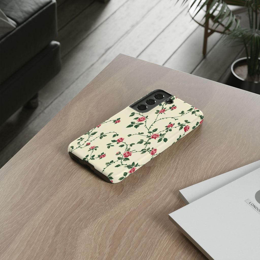Elegant Pink Victorian Roses Case