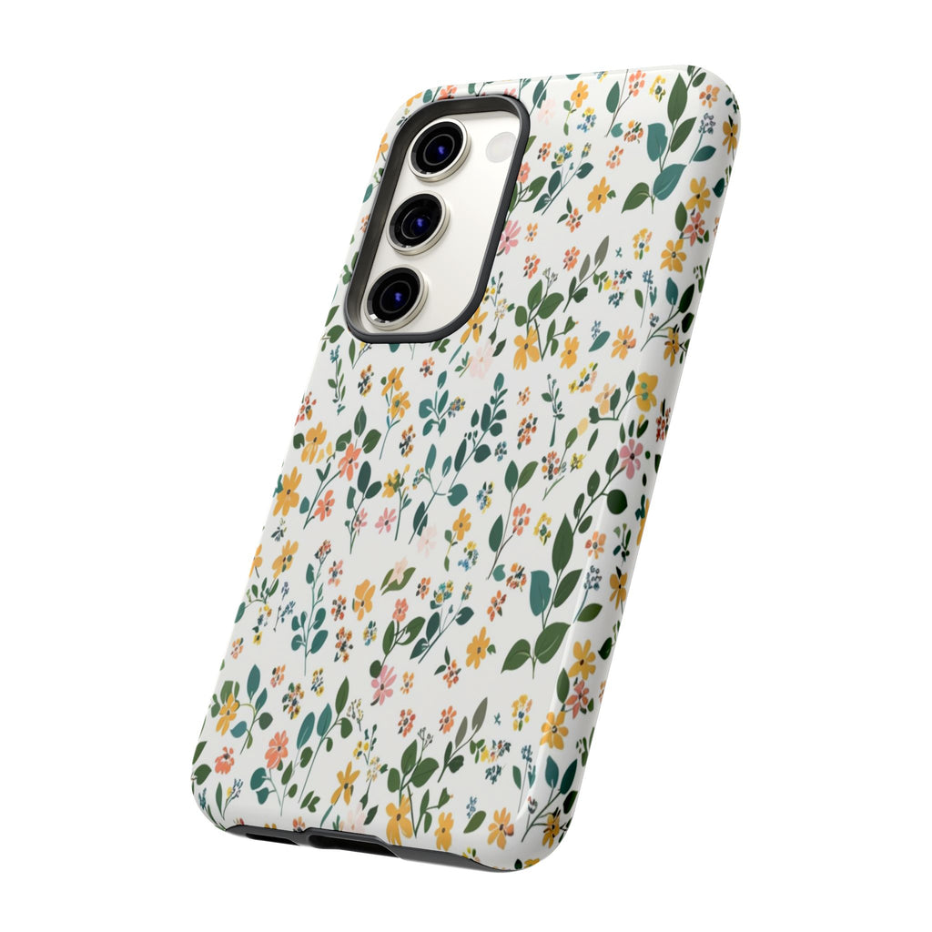 Pastel Leaves and Flowers Case