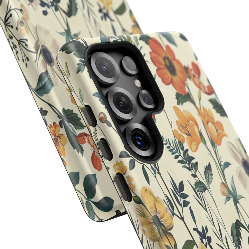 Vintage Botanical Wildflower Seamless Pattern