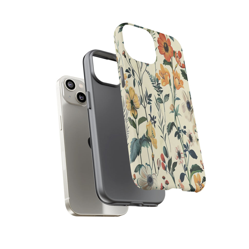 Vintage Botanical Wildflower Seamless Pattern