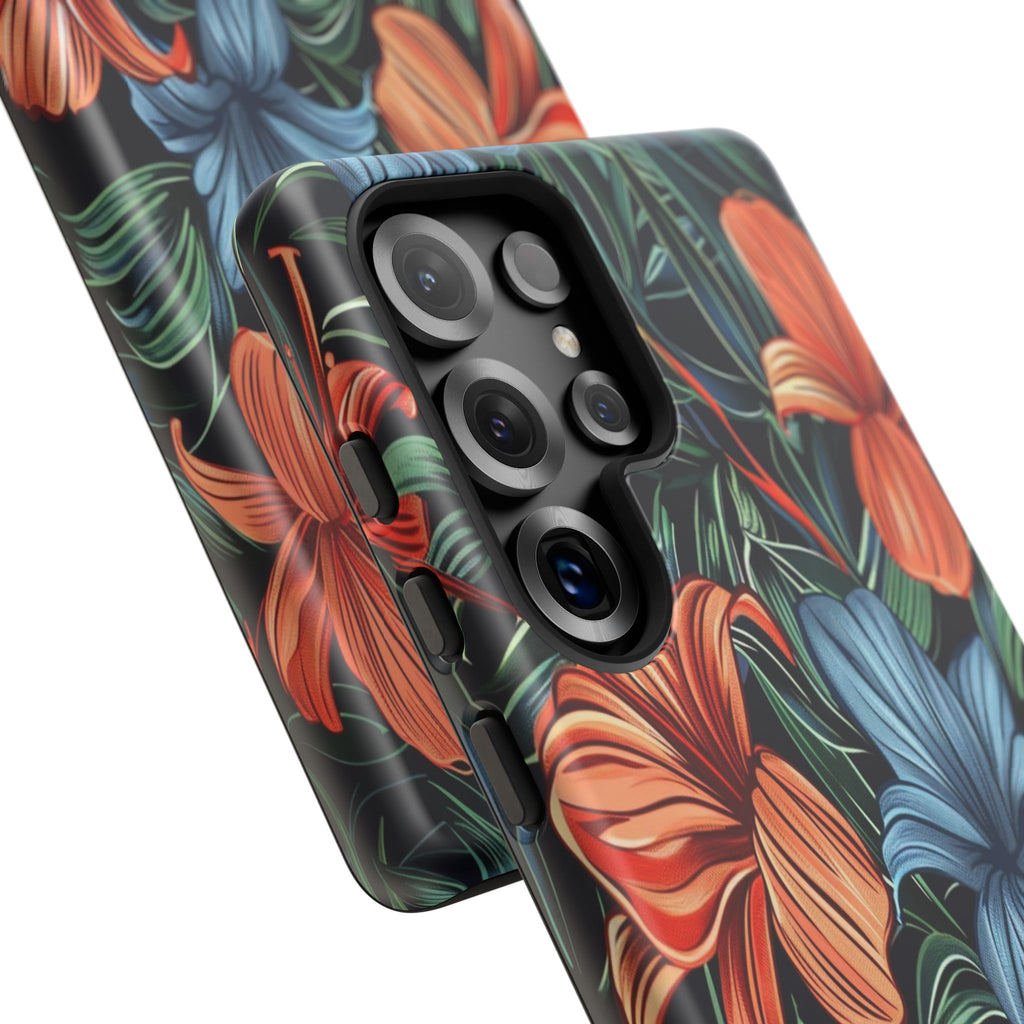 Tropical Red and Blue Case