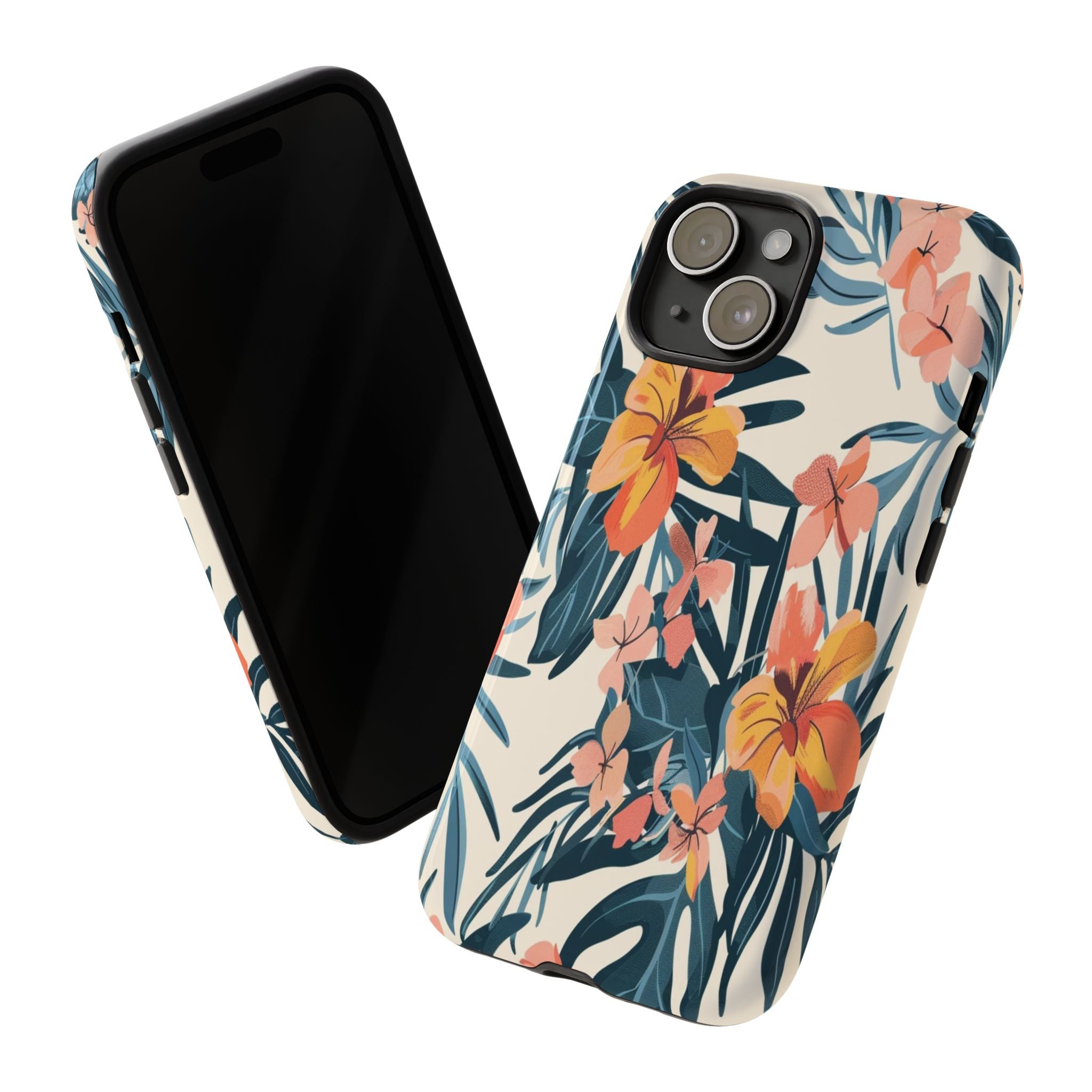Tropical White and Blue Case
