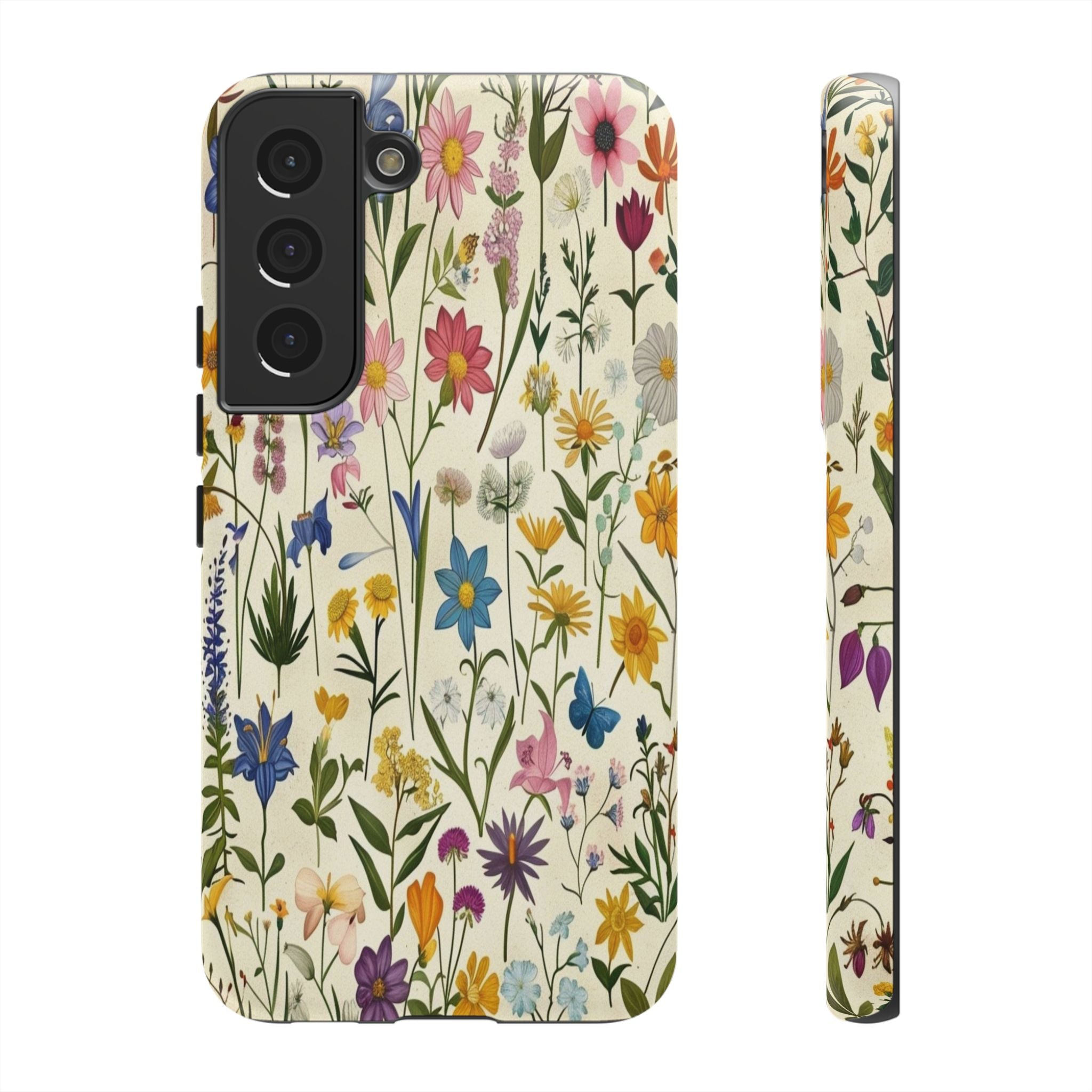 Vibrant Botanical Wildflower Pattern
