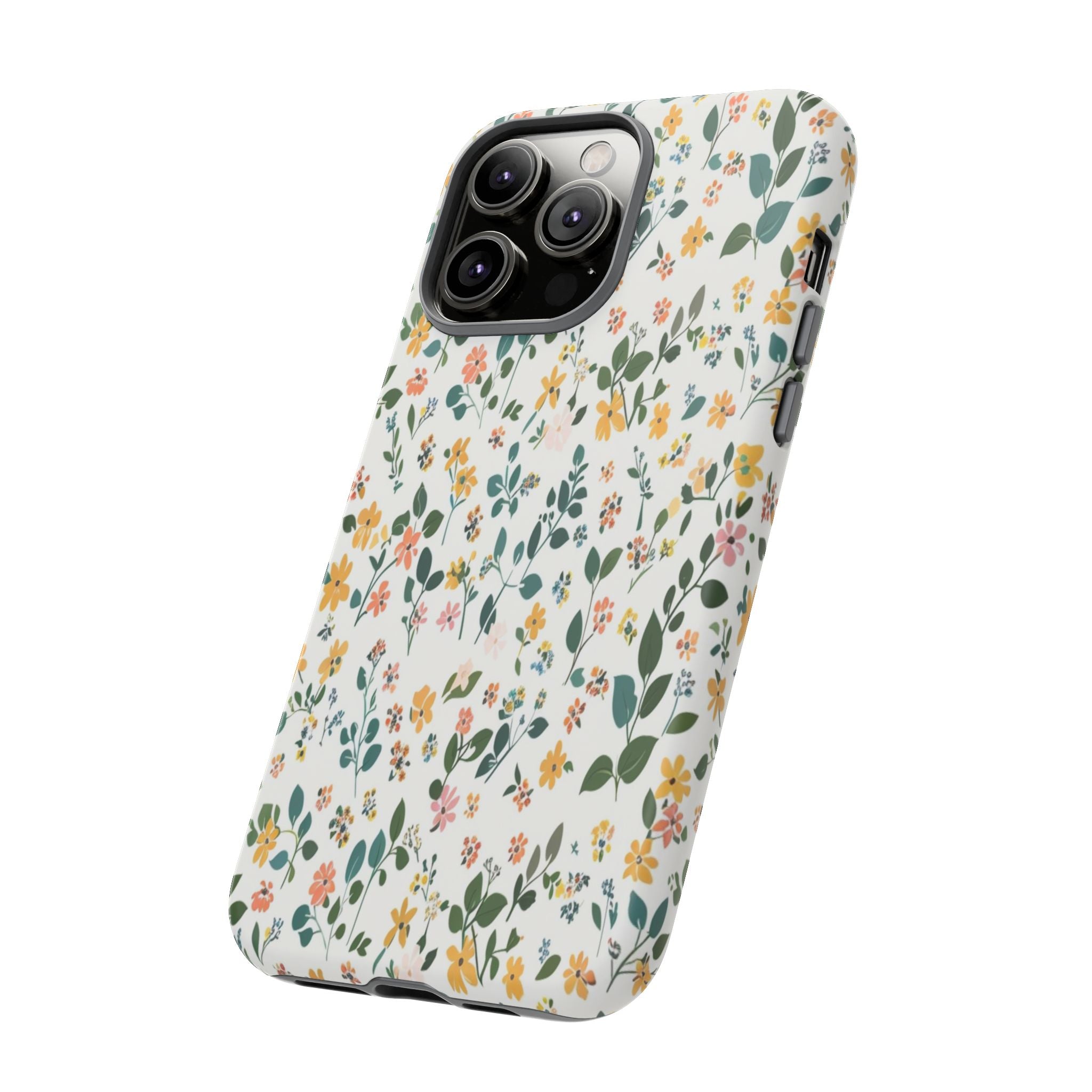 Pastel Leaves and Flowers Case