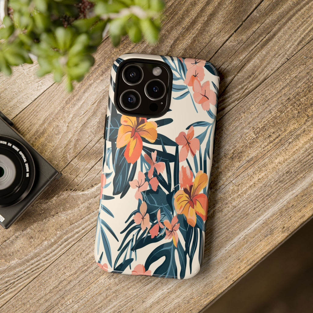 Tropical White and Blue Case