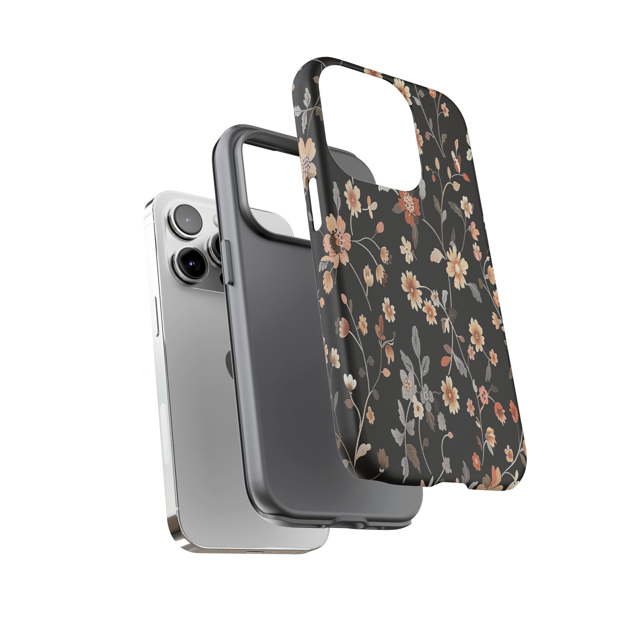 Floral Field on Black Case