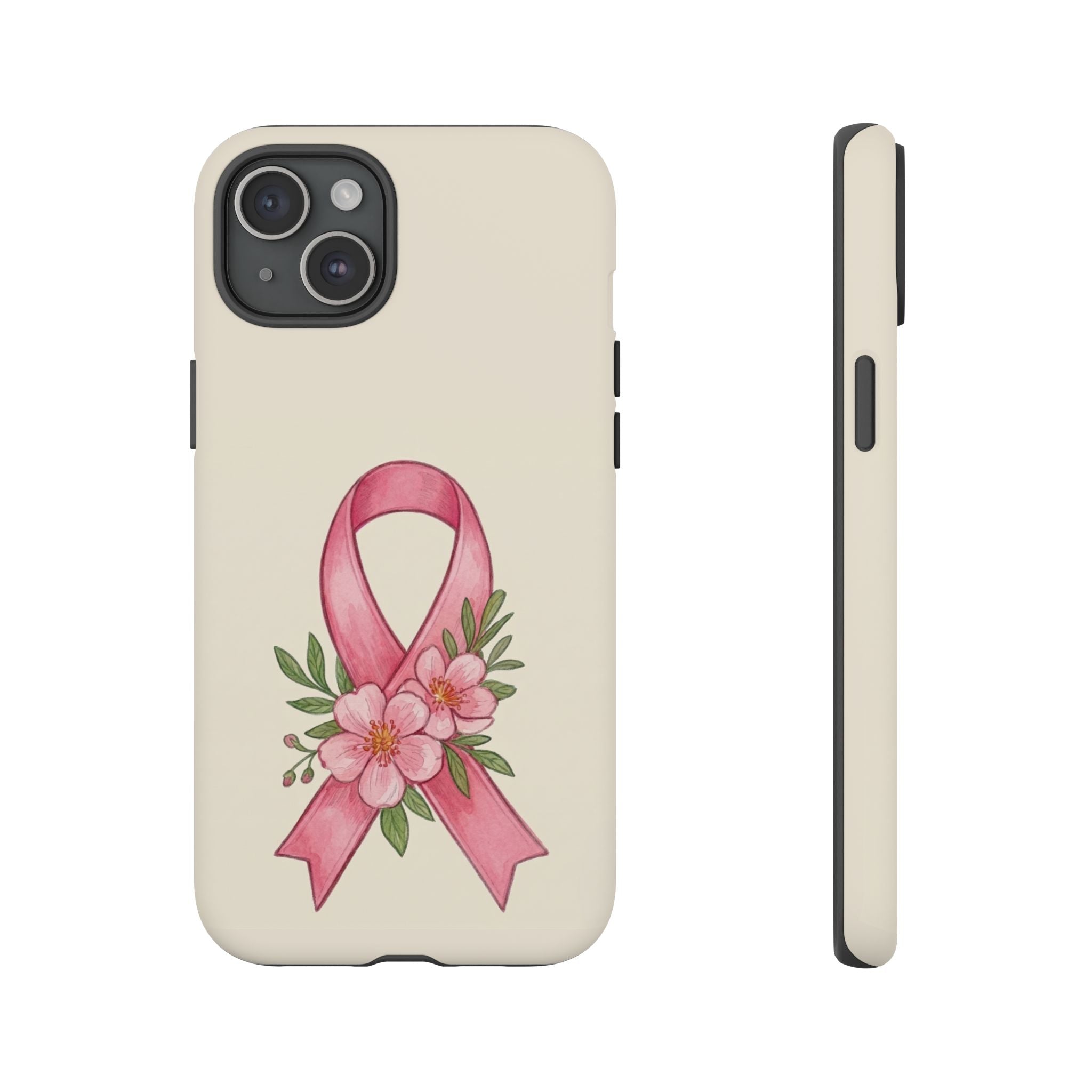 Floral Breast Cancer Awareness Case