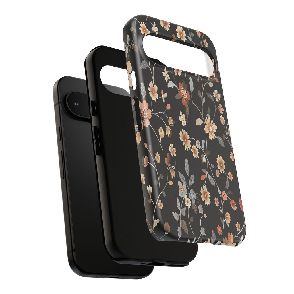 Floral Field on Black Case