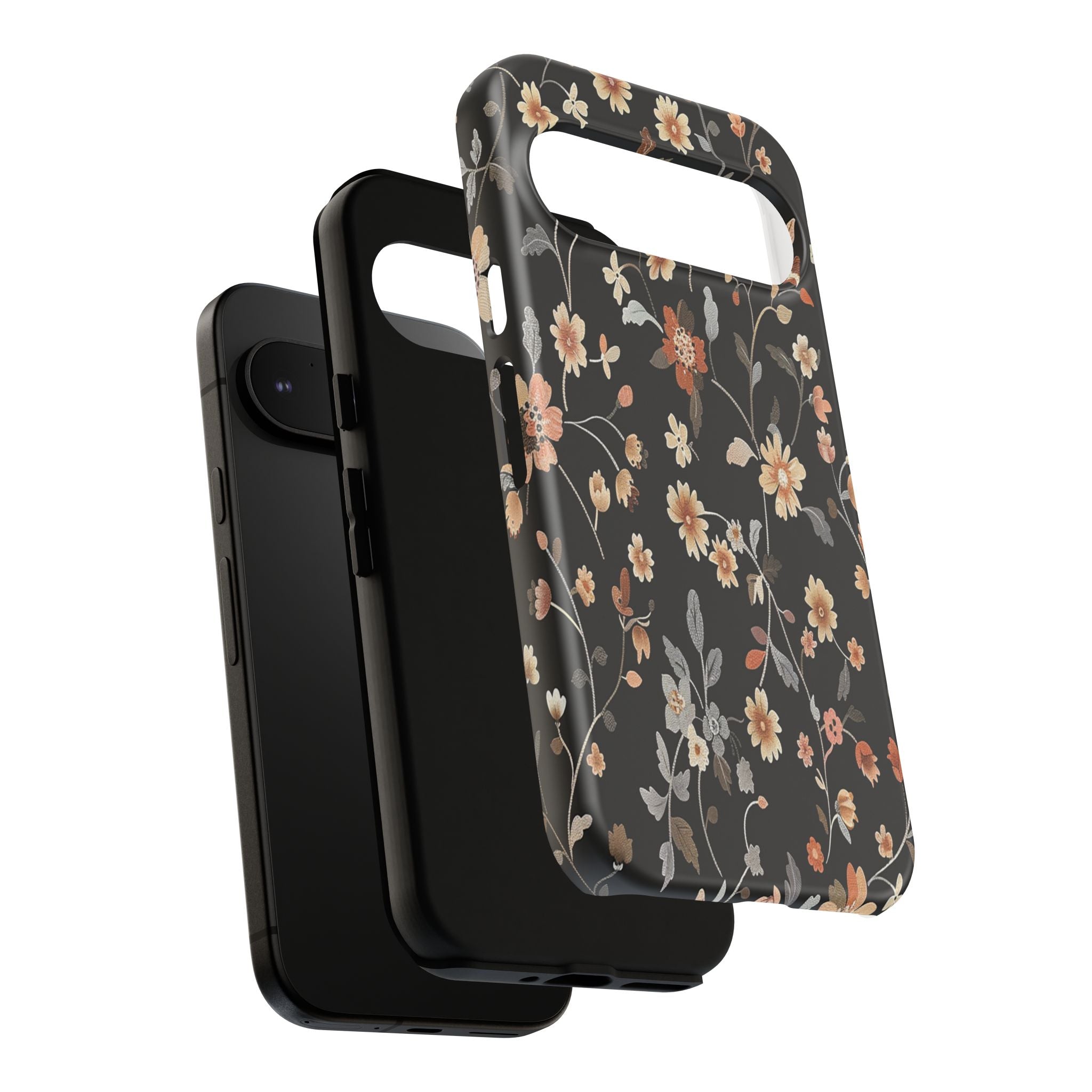 Floral Field on Black Case