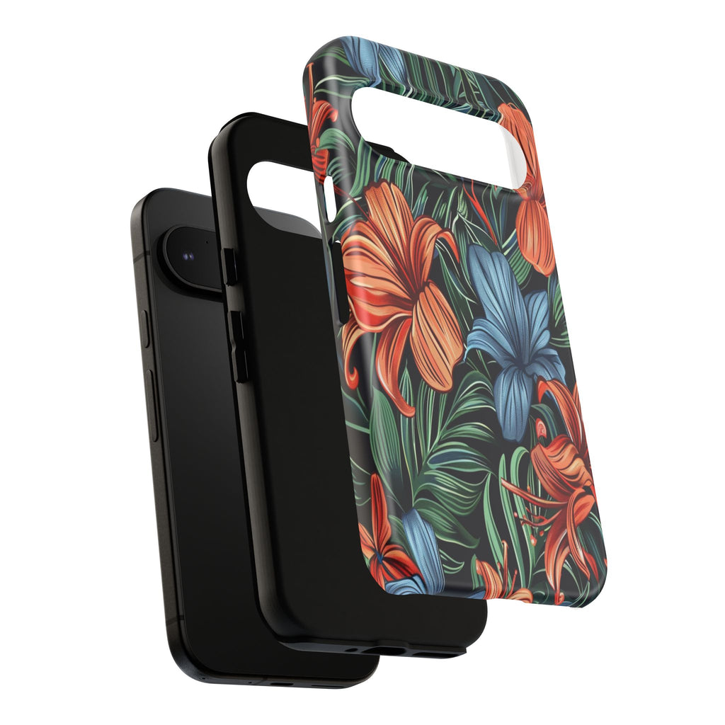 Tropical Red and Blue Case