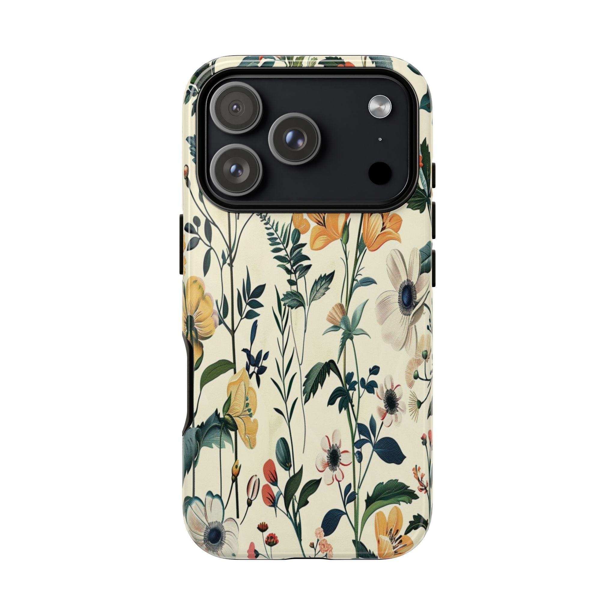 Vintage Botanical Wildflower Seamless Pattern