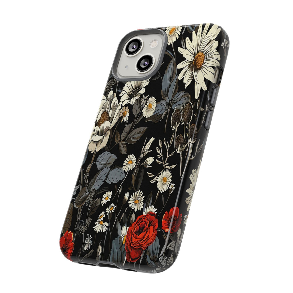 Dark Rose and Daisy Case