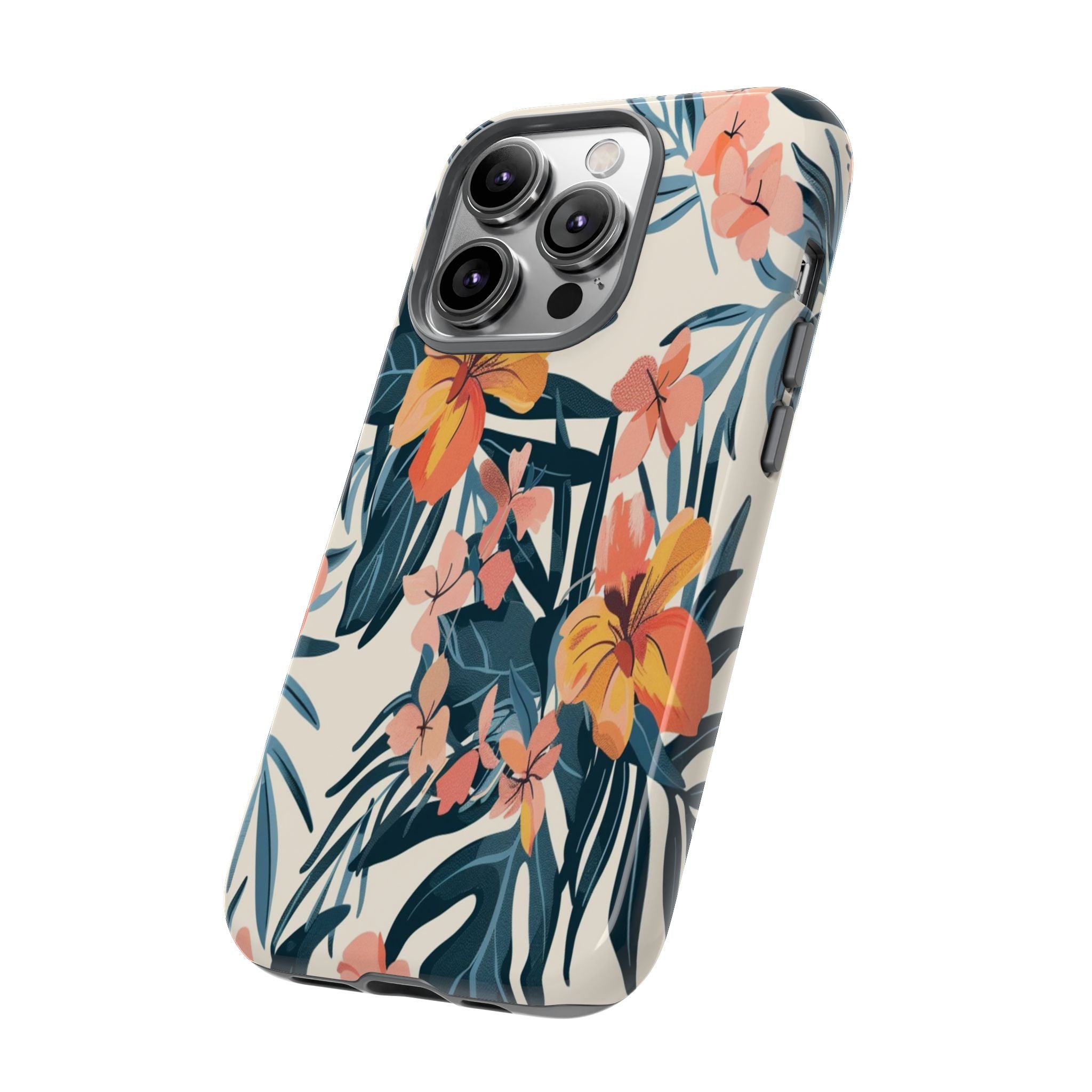 Tropical White and Blue Case