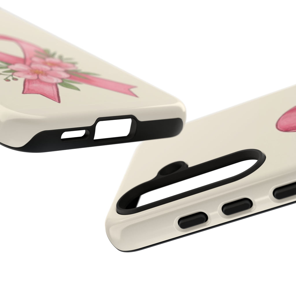 Floral Breast Cancer Awareness Case