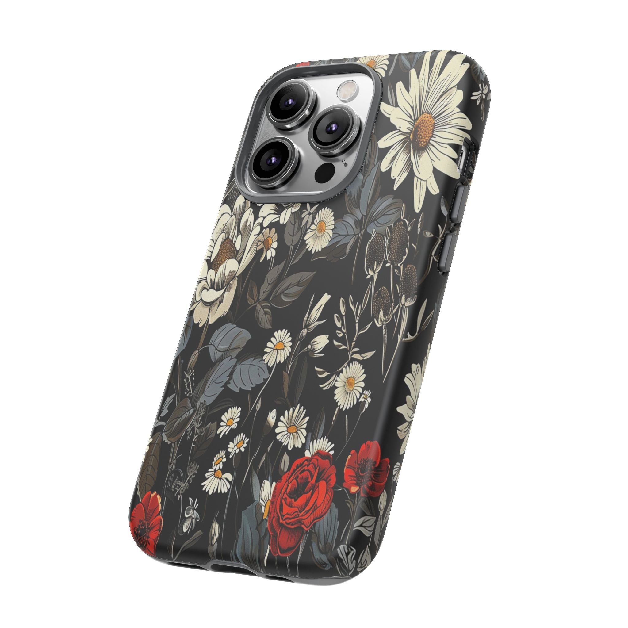 Dark Rose and Daisy Case