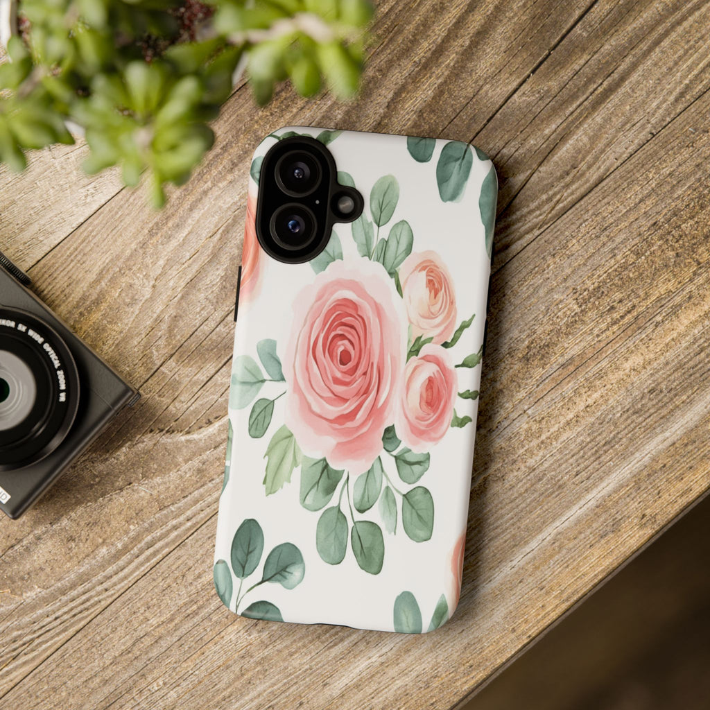 Delicate Watercolor Rose Case