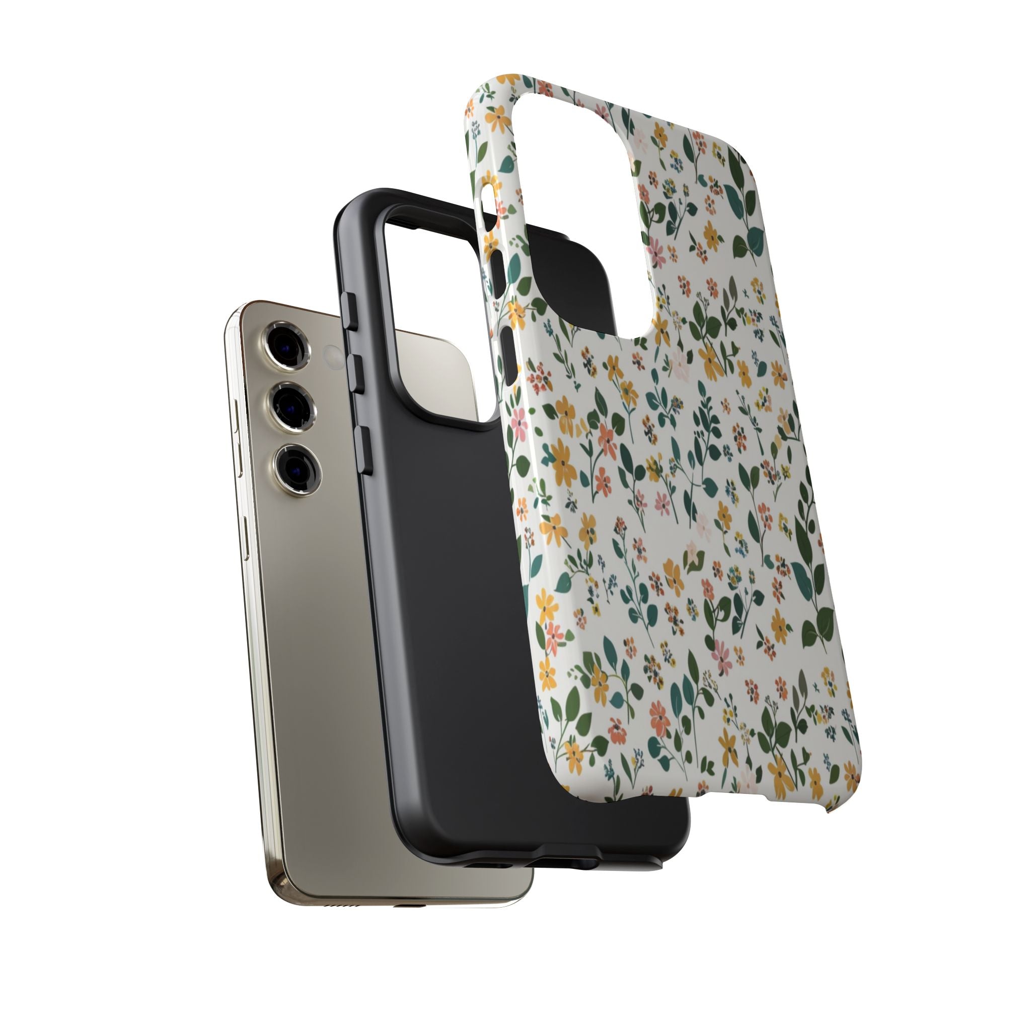 Pastel Leaves and Flowers Case