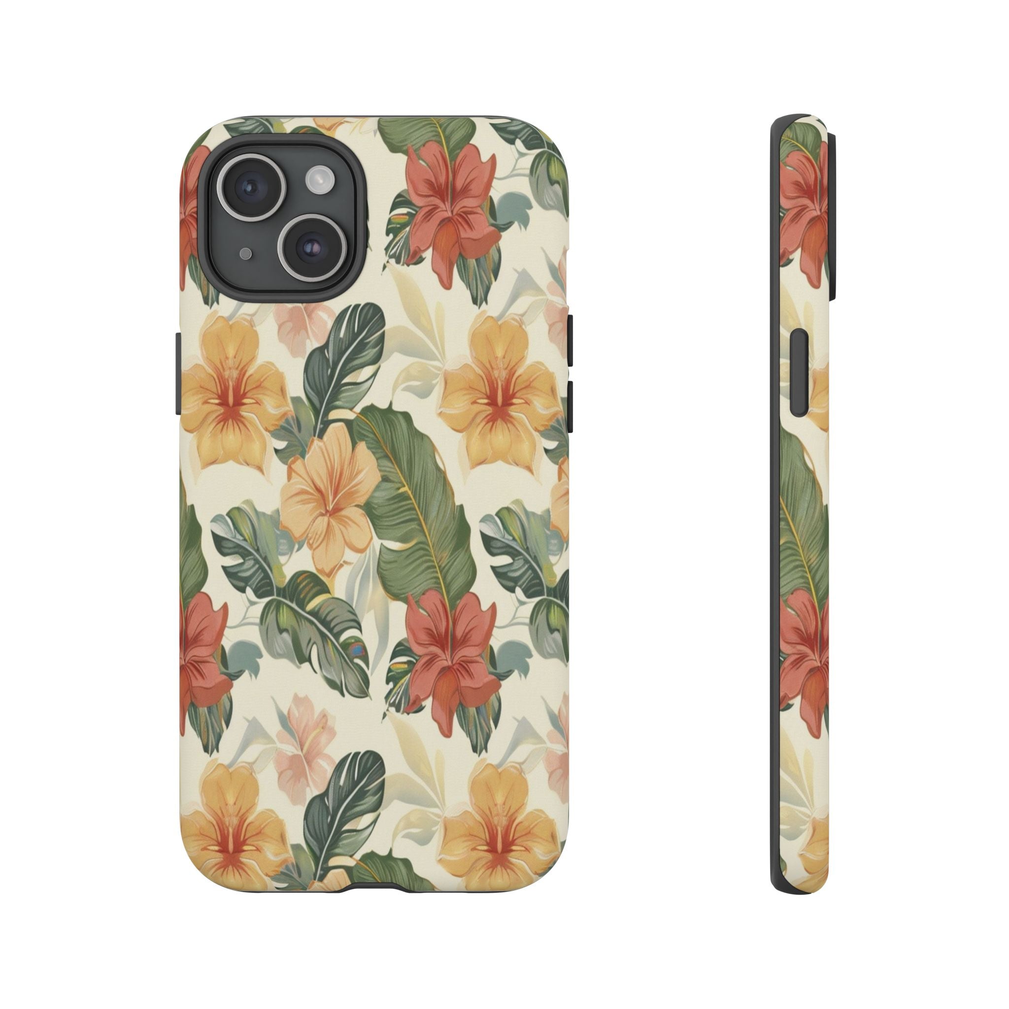 Vintage Tropical Floral Seamless Pattern