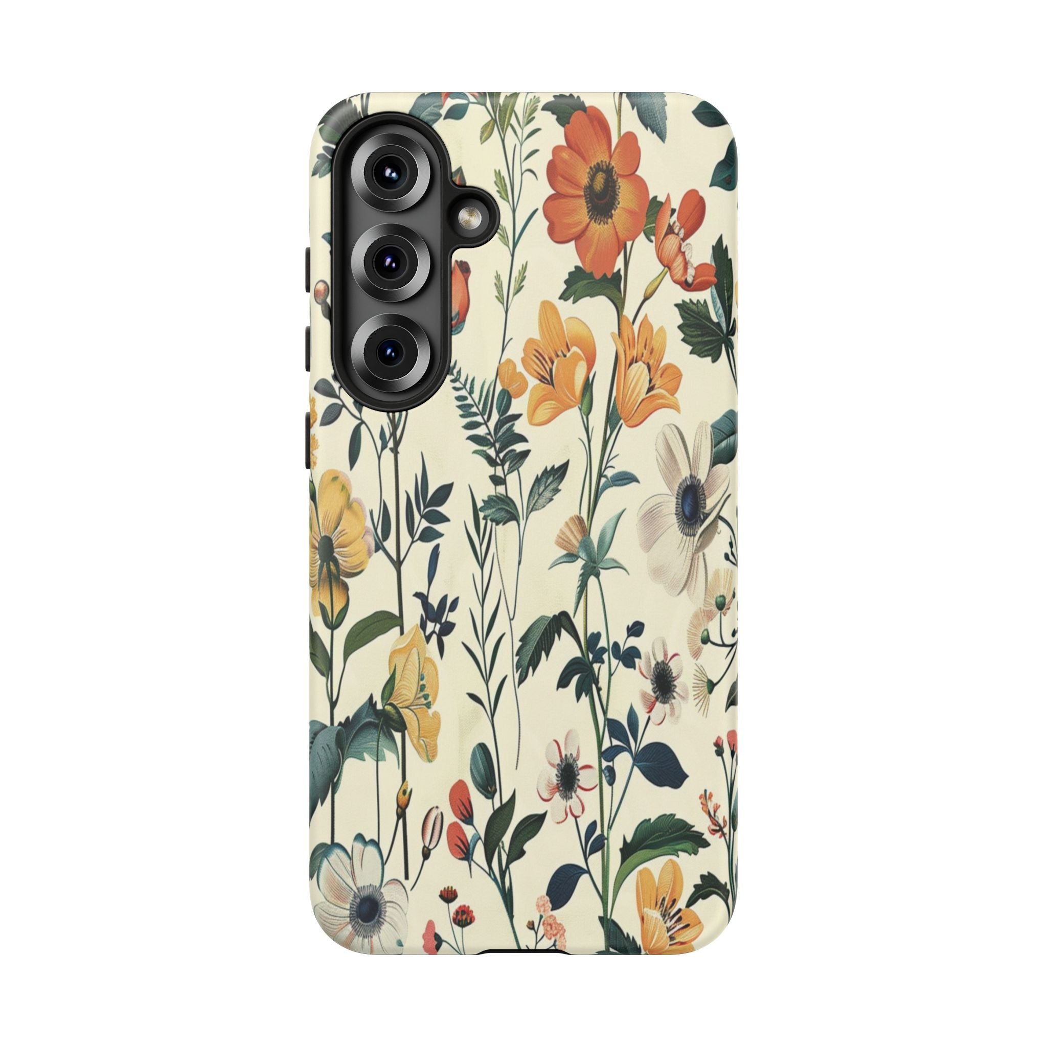 Vintage Botanical Wildflower Seamless Pattern