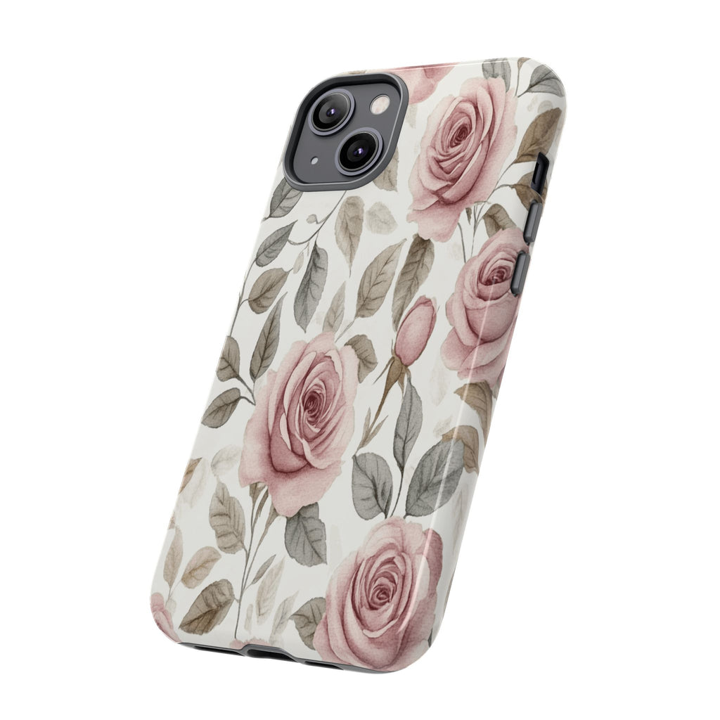 Elegant Watercolor Rose Case