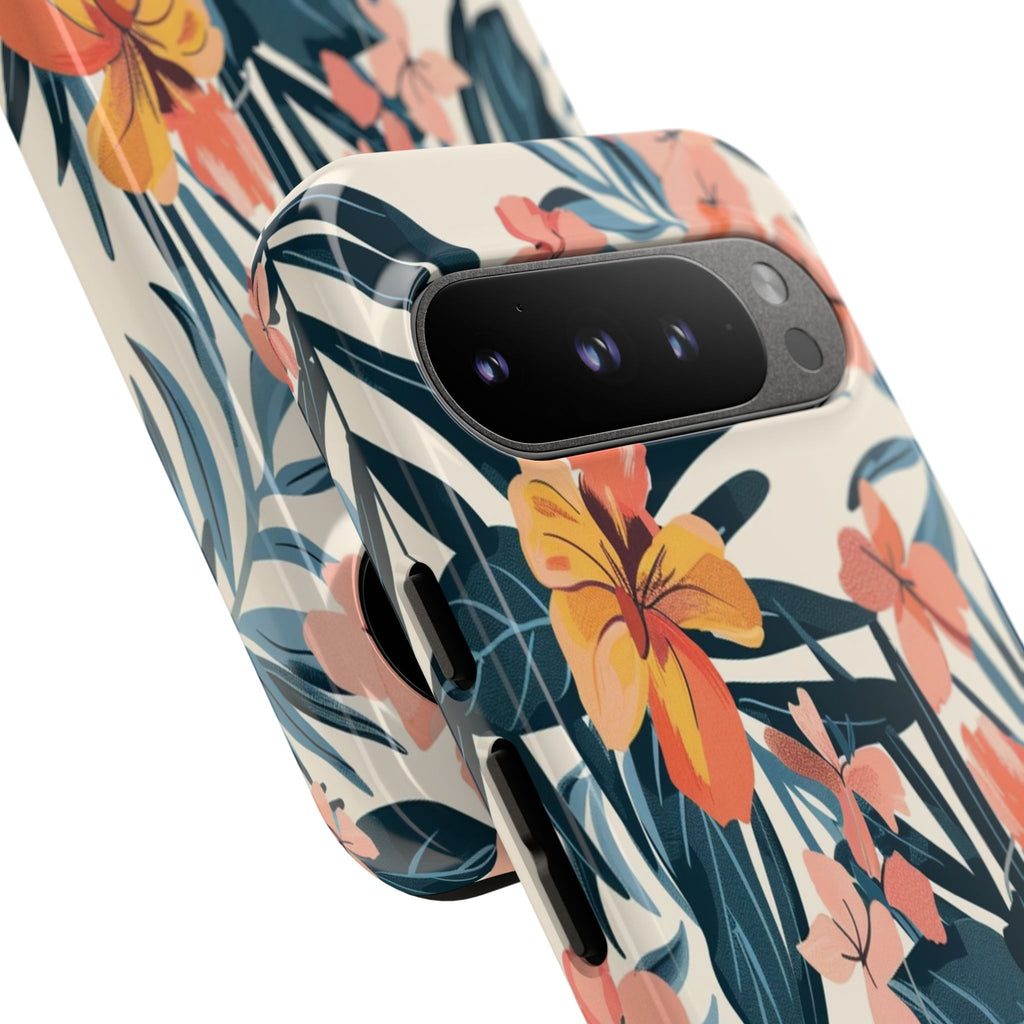 Tropical White and Blue Case