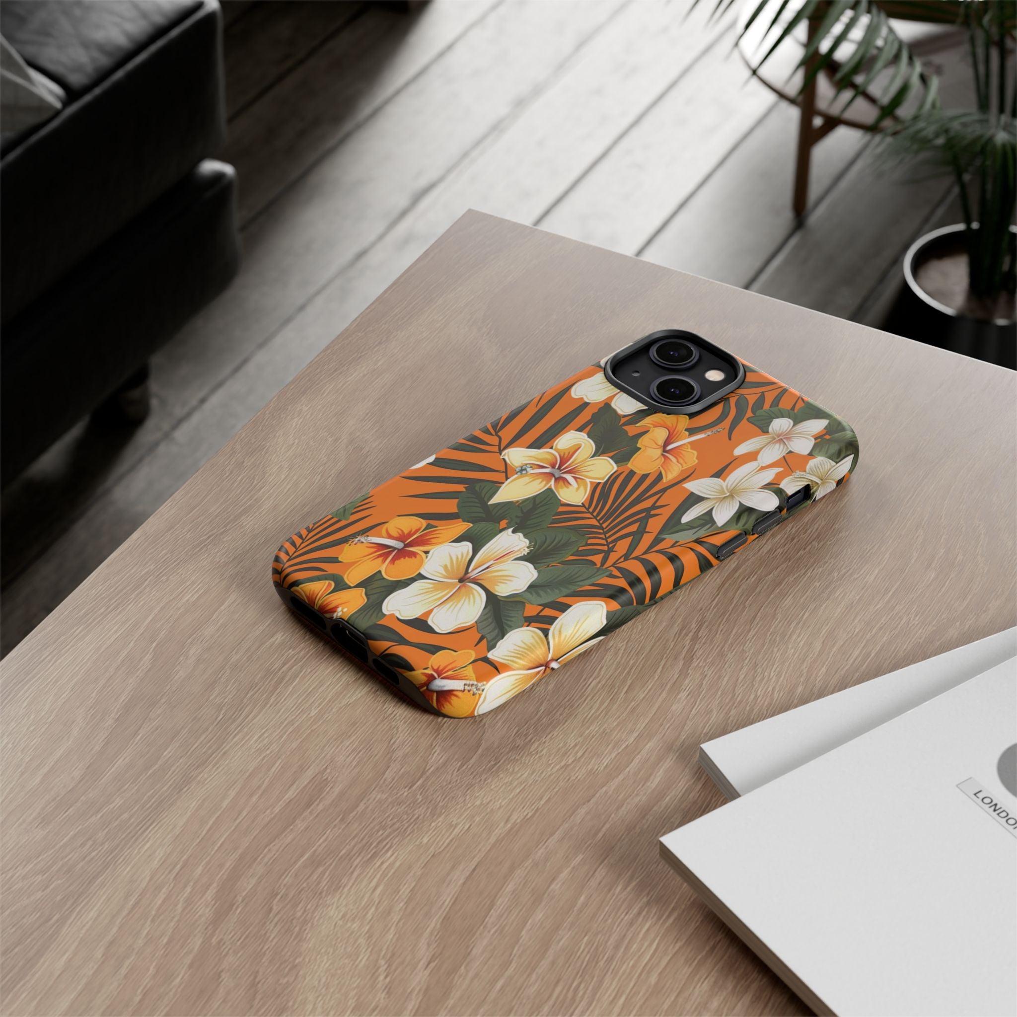 Vibrant Orange Tropical Case