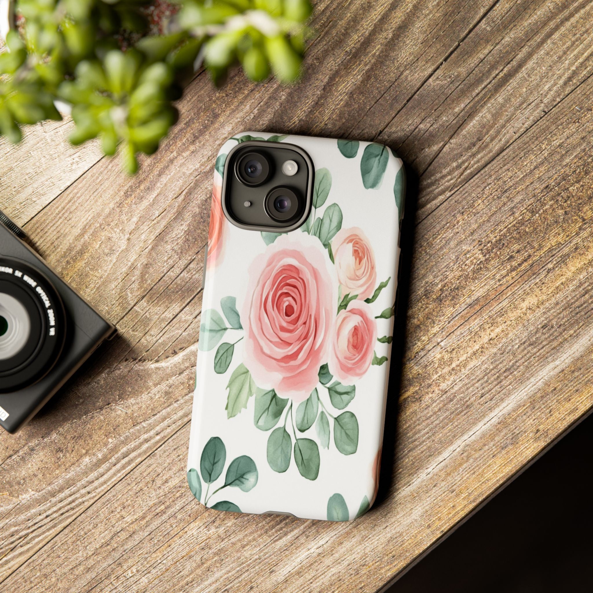 Delicate Watercolor Rose Case