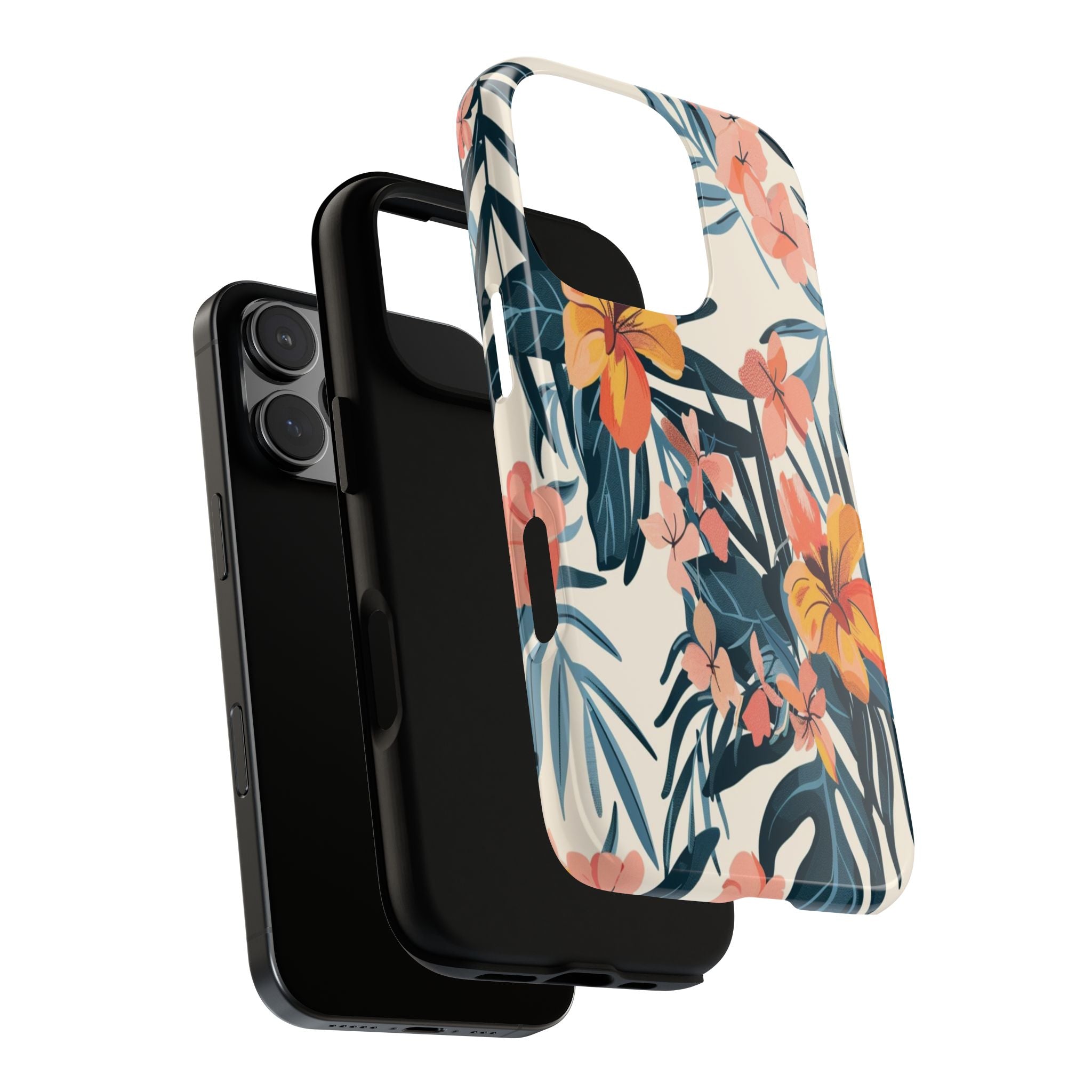 Tropical White and Blue Case