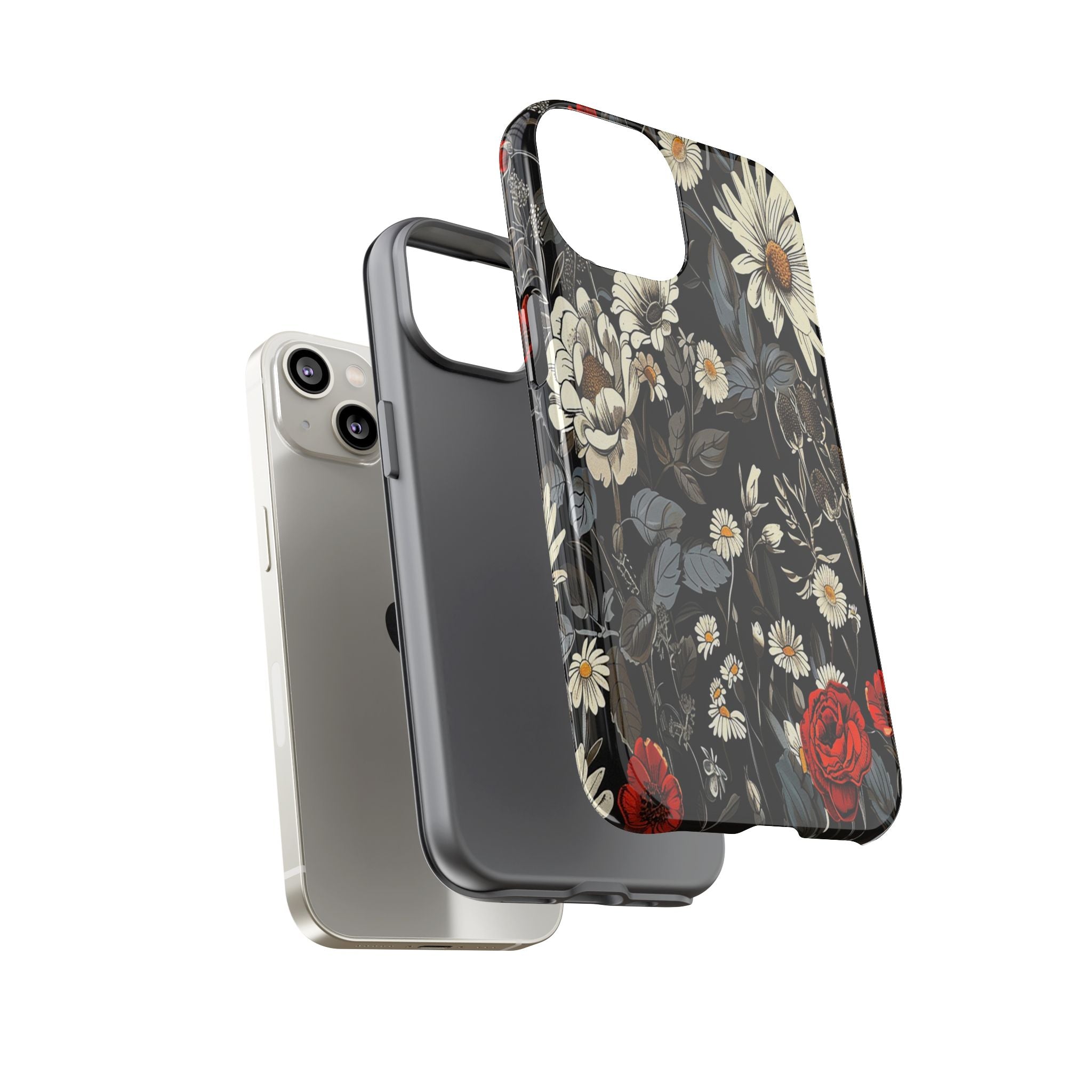 Dark Rose and Daisy Case