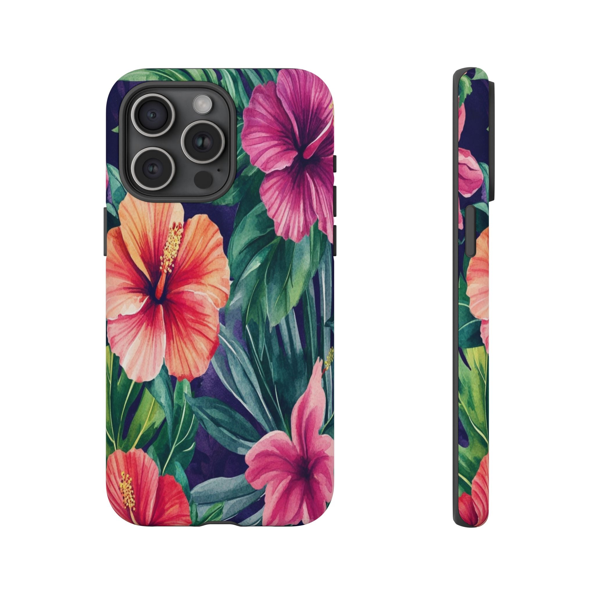 Navy Floral Watercolor