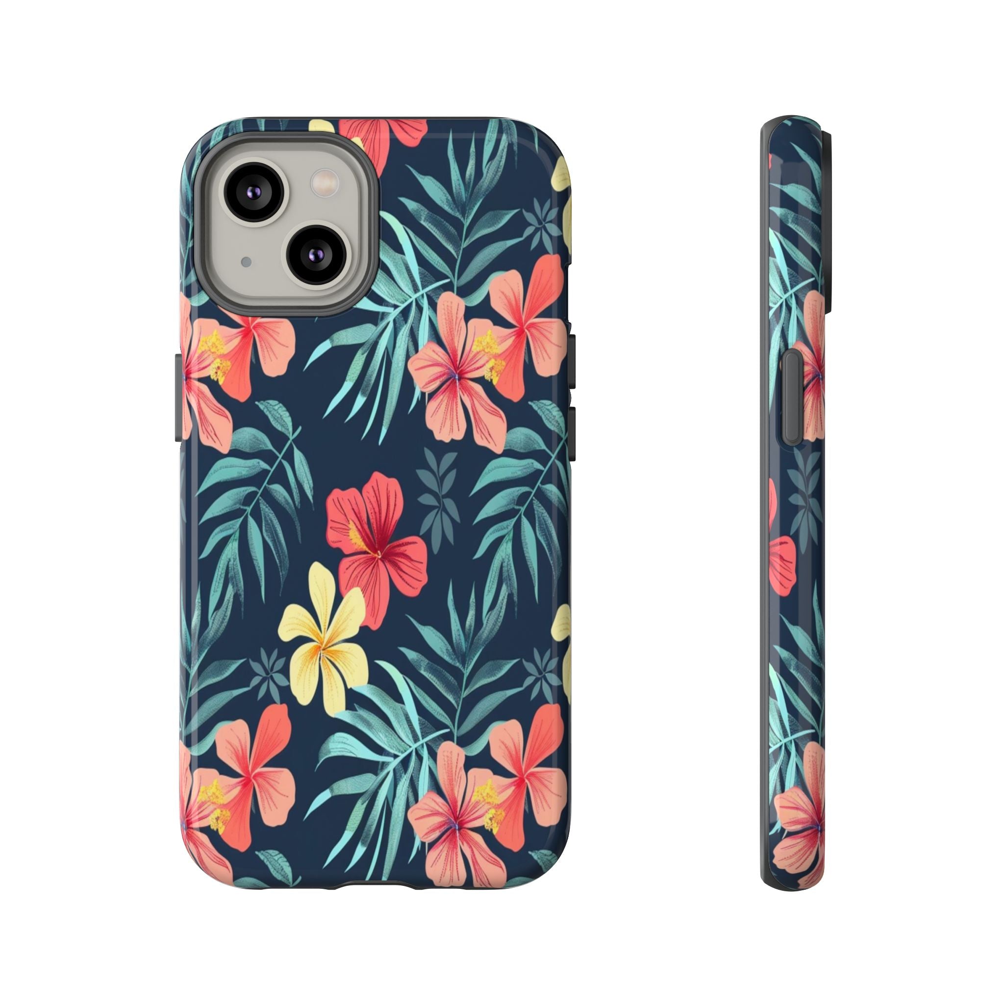 Tropical Hibiscus Navy