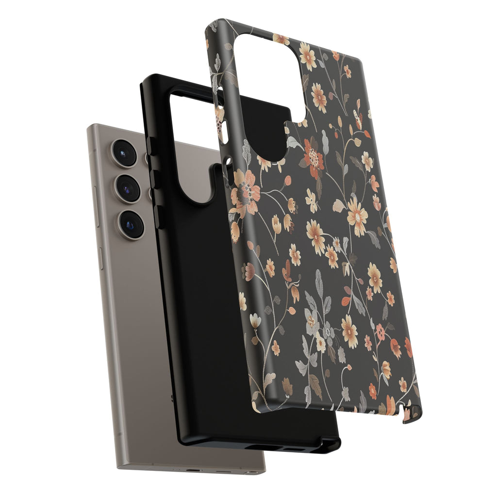 Floral Field on Black Case