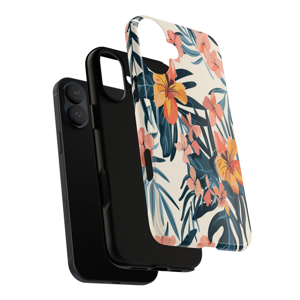 Tropical White and Blue Case