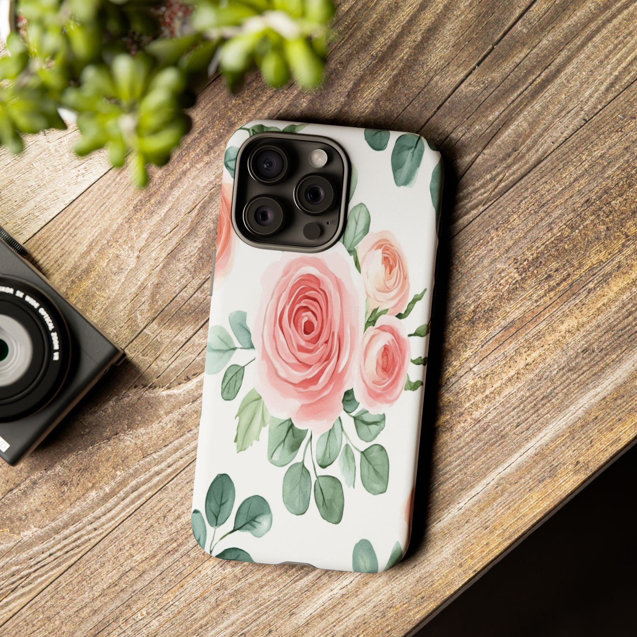 Delicate Watercolor Rose Case
