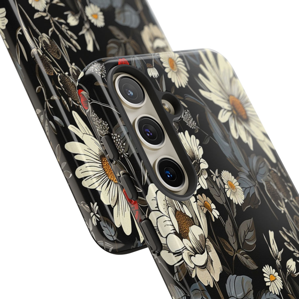 Dark Rose and Daisy Case