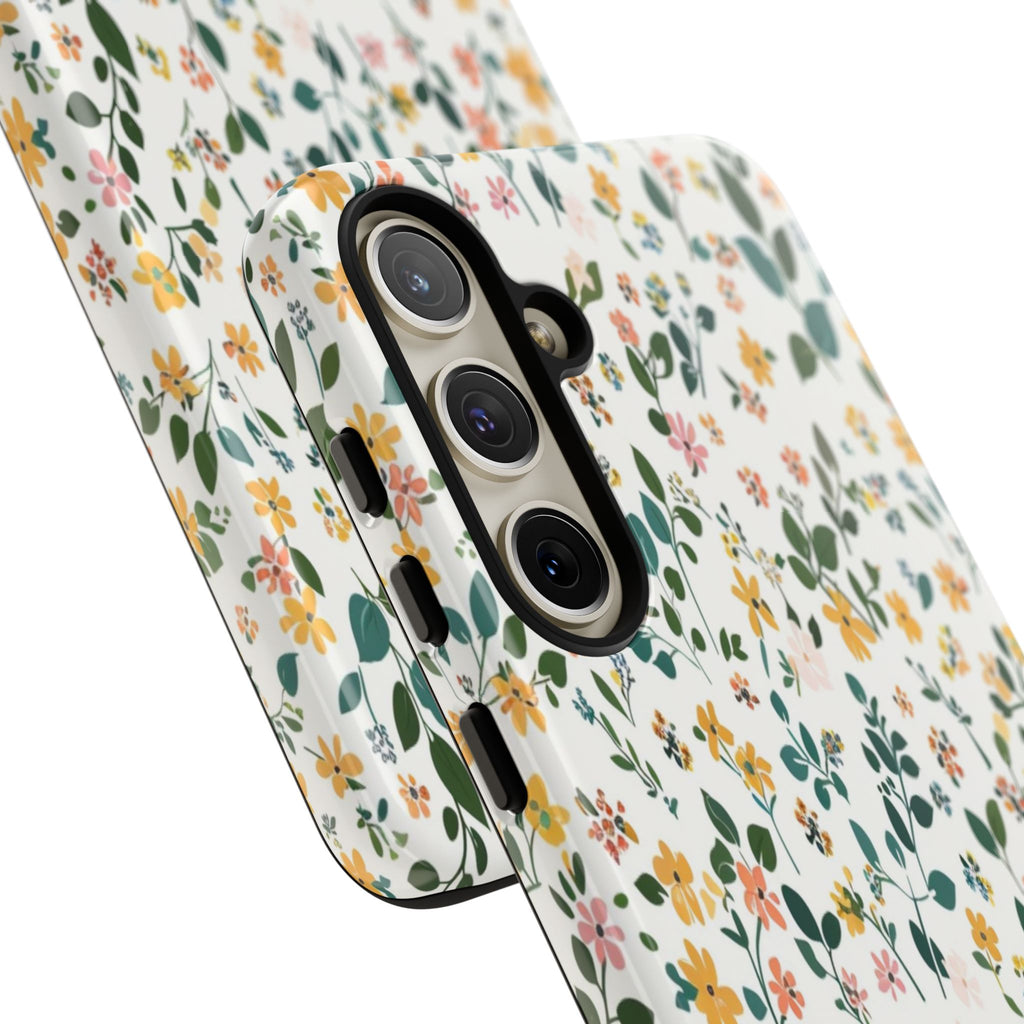 Pastel Leaves and Flowers Case