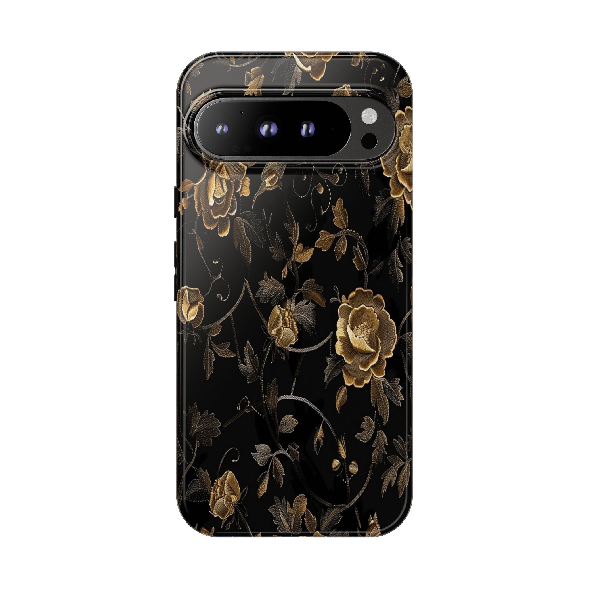 Golden Roses on Black