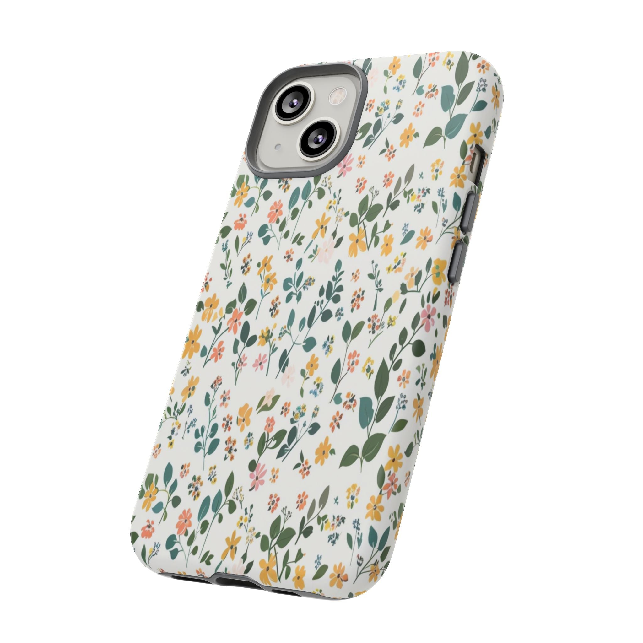 Pastel Leaves and Flowers Case